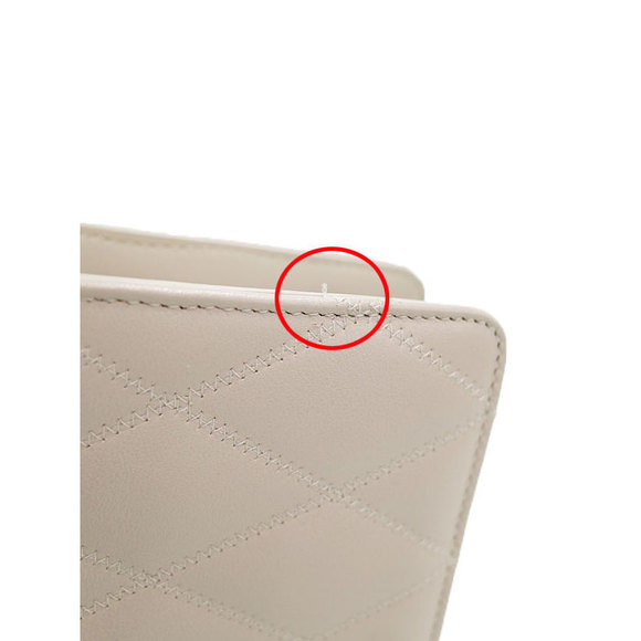 Saint Laurent Paris Monogram Angie Shoulder Bag Beige Black - Picture 7 of 9